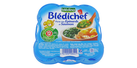 Reminder of dishes prepared by Bledina - Food Alerts