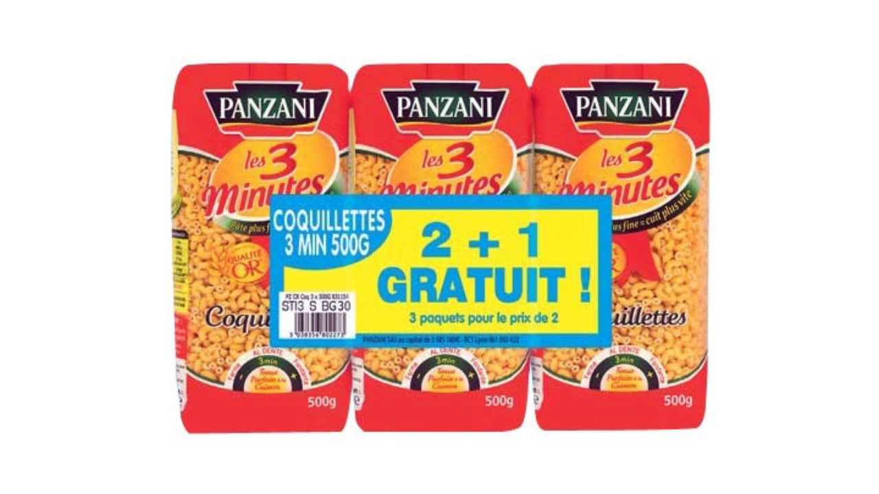 Panzani coquillettes 3 minutes 500g - 500 g